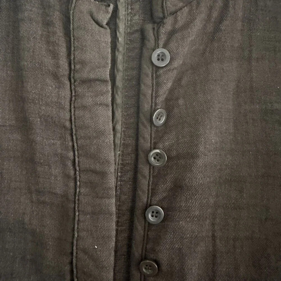 Sfera Jacket Womens Size Small Brown Safari Coat Textured Button Front Front Tie - Picture 10 of 16